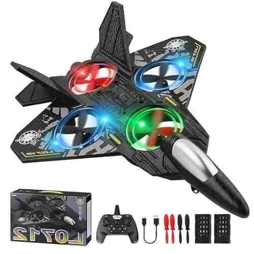 Fighter Jet RC Plane, 2.4GHz Foam Remote Control Toy Airplane