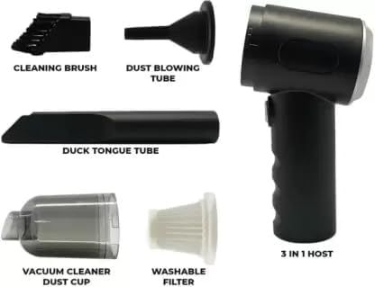 ECOMNEST 'S Powerful 3-in-1 Vacuum Cleaner for Car & Home – Compact, Cordless, Wet & Dry, Blower Function