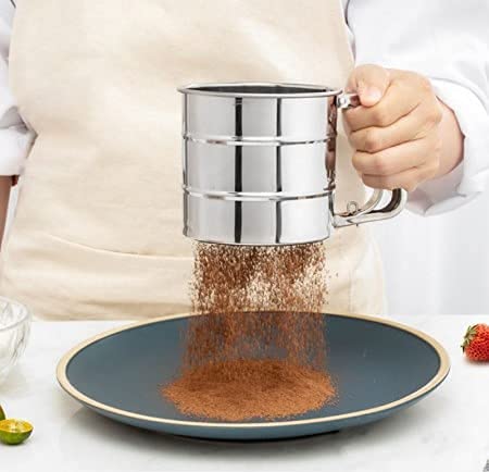 ECOMNEST'S Stainless Steel Flour Sieving Cup.