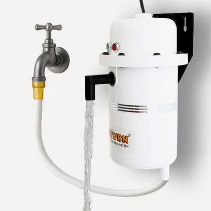Mini Portable Instant Water Geyser 𝟏𝐋 – Shockproof Hot & Cold Electric Heater for Kitchen and Bathroom
