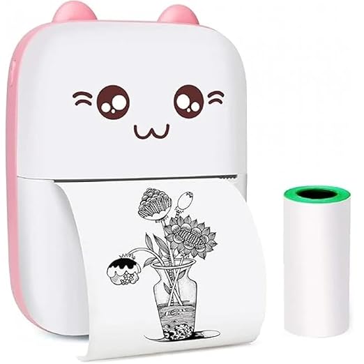 ECOMNEST'S Handheld printer for for Journals, Memos, Photos, Receipts, Projects, Birthday Gifts, Girls, Boys, Kids