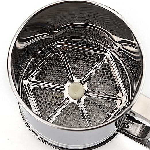 ECOMNEST'S Stainless Steel Flour Sieving Cup.
