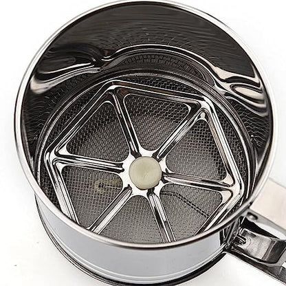 ECOMNEST'S Stainless Steel Flour Sieving Cup.
