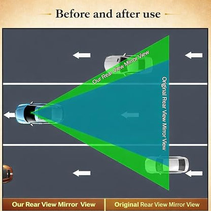 Car Rear View Mirror , Large Vision Mirror 1Pc