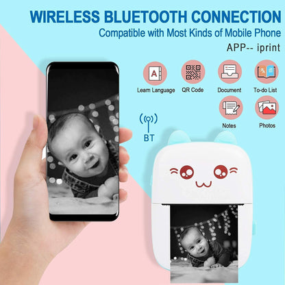 ECOMNEST'S Handheld printer for for Journals, Memos, Photos, Receipts, Projects, Birthday Gifts, Girls, Boys, Kids