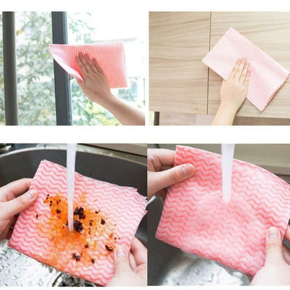 Disposable Kitchen Towels Cleaning Cloths (75 Sheets)