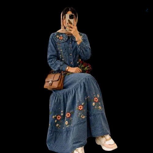 ELEGANCE WITH OUR TRENDING DENIM SKIRT SET