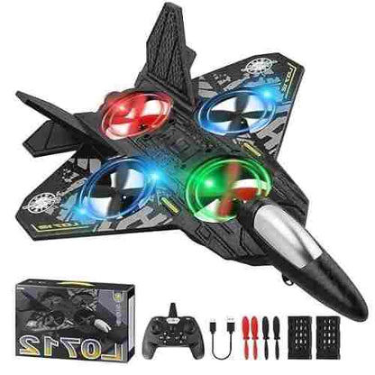 Fighter Jet RC Plane, 2.4GHz Foam Remote Control Toy Airplane