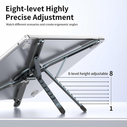 Magnetic 3-in-1 Portable Aluminum Alloy Adjustable Phone, Laptop, Tablet Stand