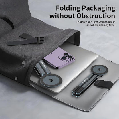 Magnetic 3-in-1 Portable Aluminum Alloy Adjustable Phone, Laptop, Tablet Stand