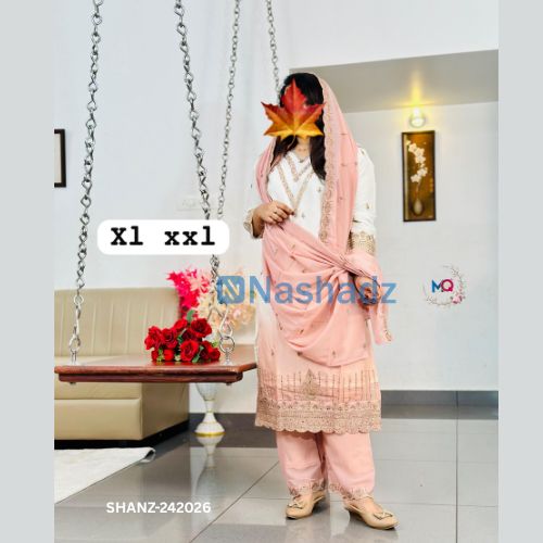 Shimmer Organza Short Anarkali Suit