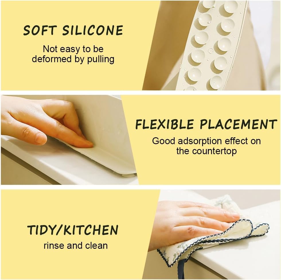 2 PCS ECOMNEST'S STAY-DRY FAUCET MAT