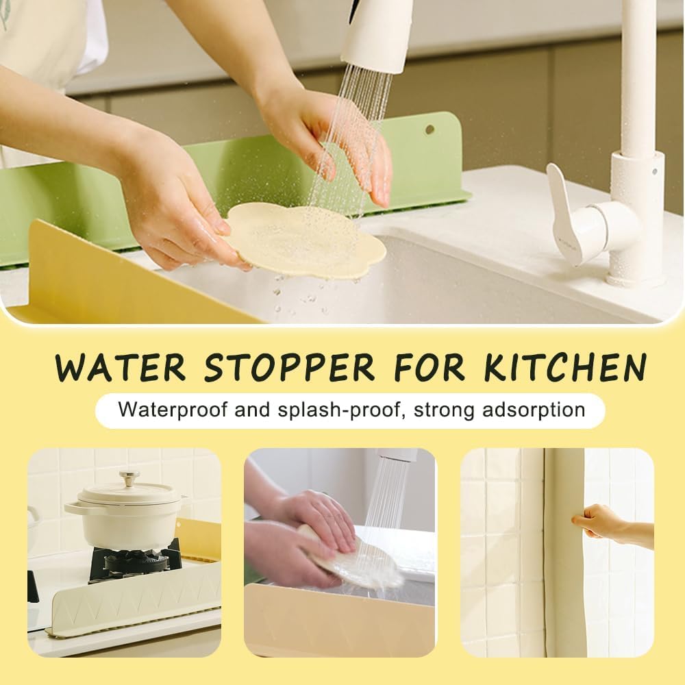 2 PCS ECOMNEST'S STAY-DRY FAUCET MAT